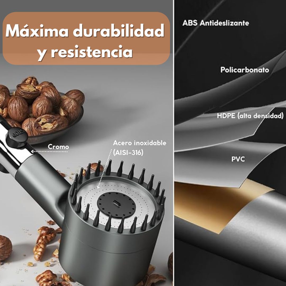 Cabezal de Ducha 3 + 1 modos ajustables + 5 FILTROS GRATIS