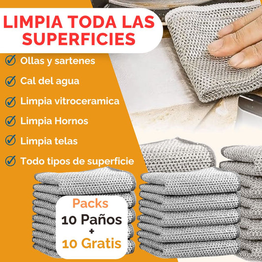 Paños de limpieza LimpiaPlus Pack de 10 + 10 Gratis